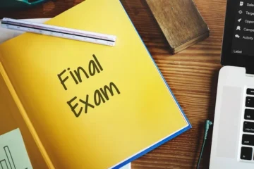 Wyniki egzaminu końcowego Test czytania książek Słowa koncepcja